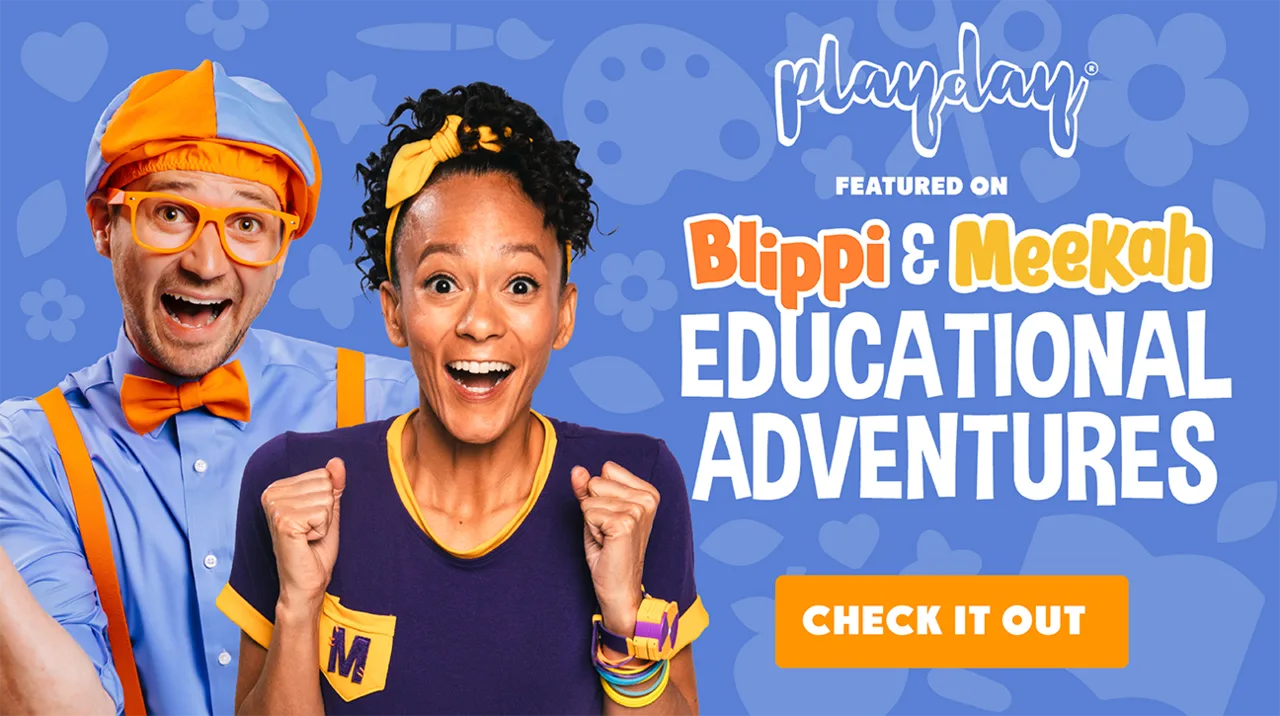 PLAYDAY featured on Blippi & Meekah Educational Adventures